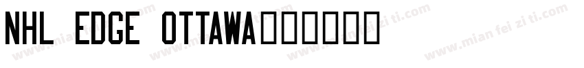 NHL Edge Ottawa字体转换